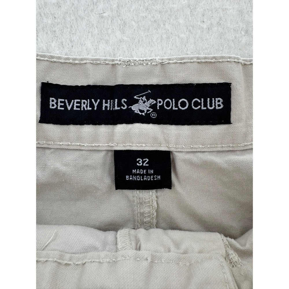 Beverly Hills Polo Club - Cargo Shorts‎ VTG Cotton - Tan - 32 - Mens - Picture 2 of 7